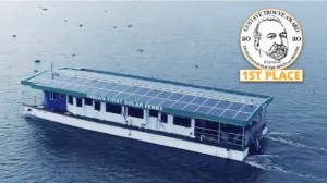 electric boat awards winner Aditya Solar Ferry