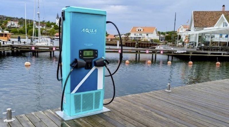 high speed marine charging station in Kungshamn, Sweden