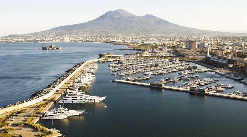 Marina da Stabia with Mt. Vesuvius in background