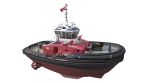 electric boat news - this tugboat is the 500th installation of Corvus energy technology