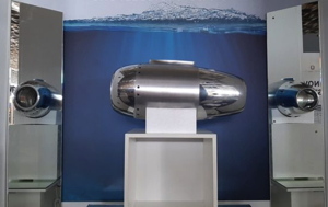 Deepspeed hydrojet motor on display at boat show