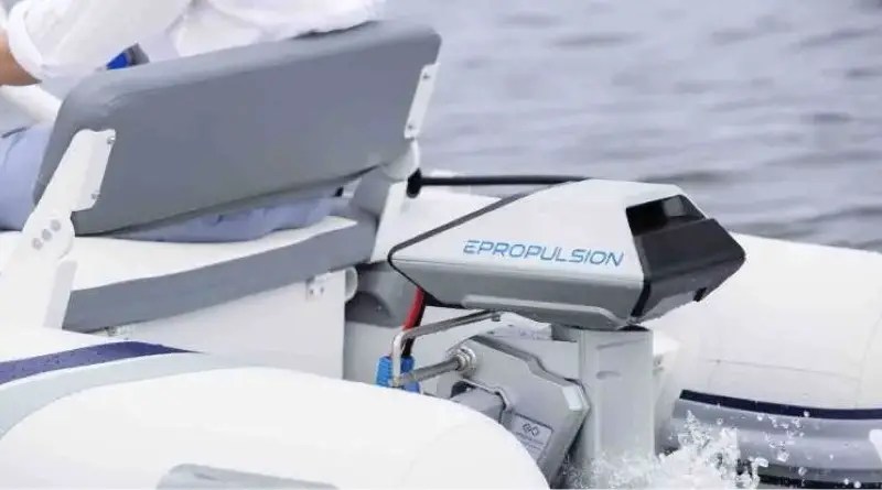 electric boat funding going to ePropulsion - e-outboard shown here