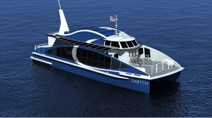 electric boat news - hydrogen ferry on sea trial run