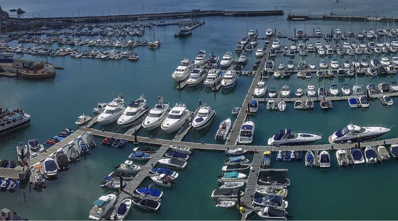 electric boat superchargers going into MDL marina photographed form above