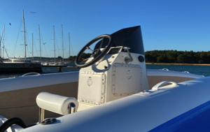 centre console for the inflatable solar catamaran