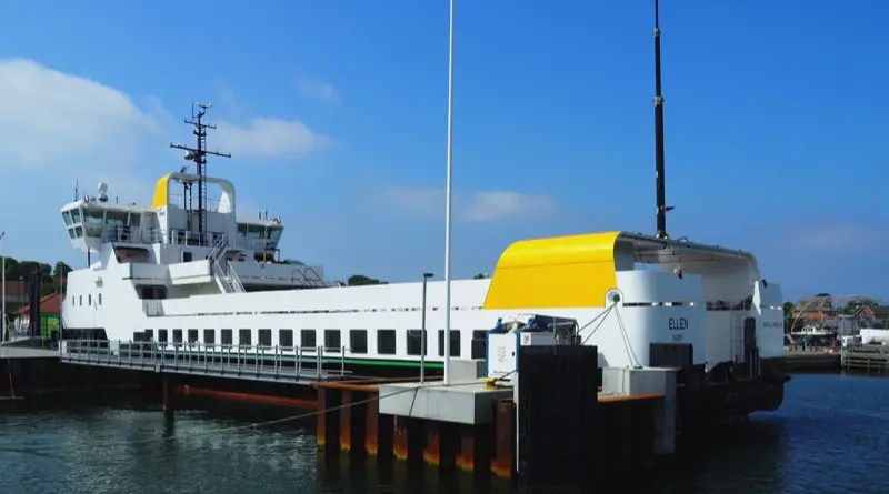 an electric powered ferry that hold 200 people