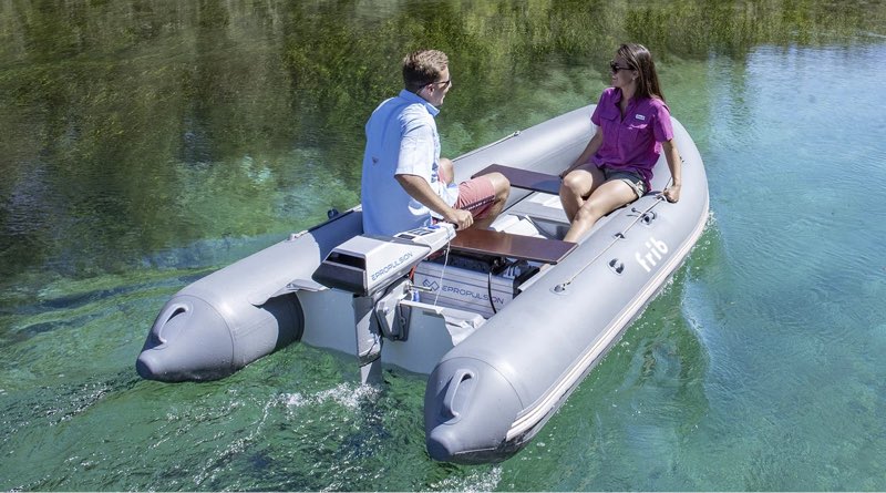 ePropulsion UK motor on a foldable RIB from FRIB