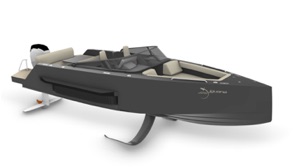 Iguana electric foiling amphibious boat