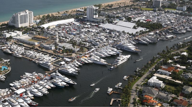 Fort Lauderdale Boat Show aerial view