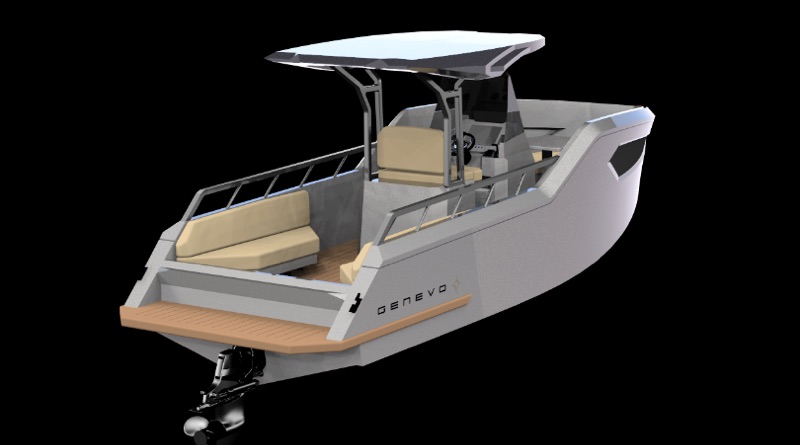 Genevo R8 electric yacht artist conception