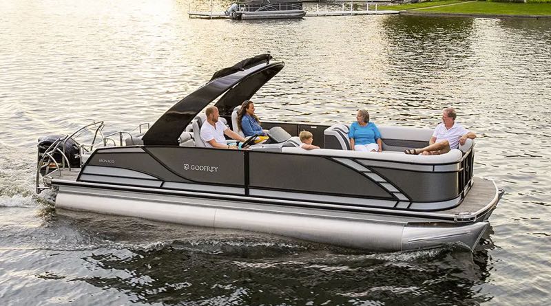 Godfrey Monaco electric pontoon boat