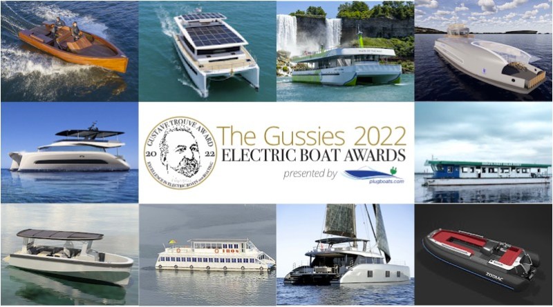 Gussies Electric Boat Awards montage of past winning boats