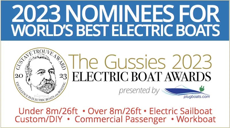 2023 Nominees for Gussies Electric Boat Awards