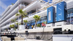 electric boat chargers first installed at the Yacht Club de Monaco