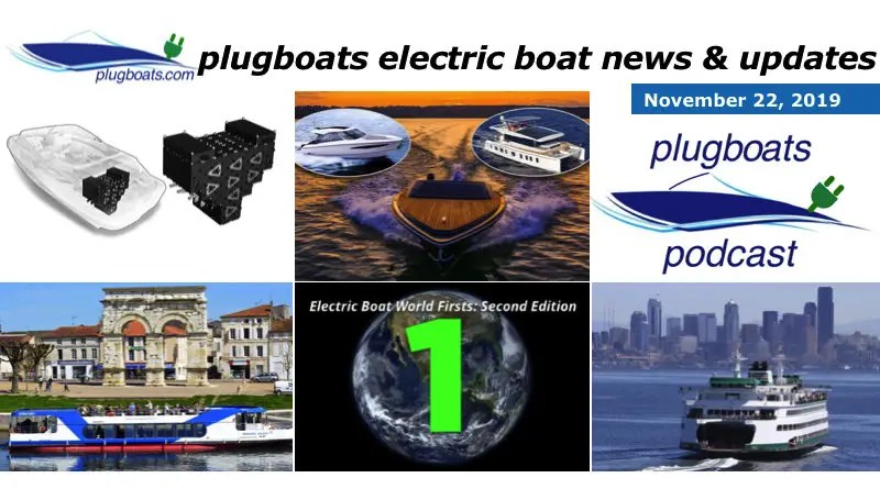 a collage of different photograpsh showing the stories in the electric boat roundup