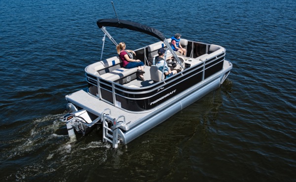 Princecraft Brio electric pontoon boat