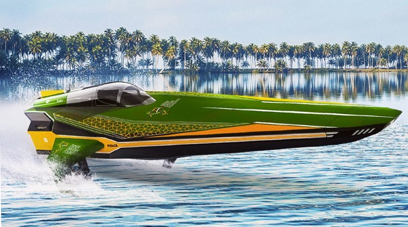 electric powerboat championships Ivory Coast RaceBird boat 