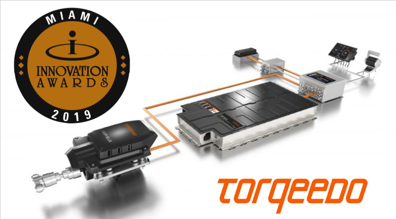 torqeedo electric boat drive system with Miami Boat Show Innovation award