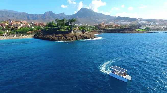 Solar Electric Boat from Infinity Solar Boat