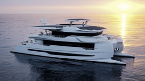 SILENT-YACHTS 120 Explorer solar electric catamaran, Winner of The Gussies Electric Boat Awards