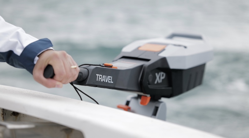 Torqeedo Travel XP electric boat motor close up