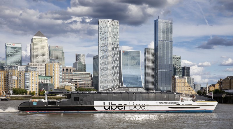 Uber Boat hybrid ferries in an artists impression