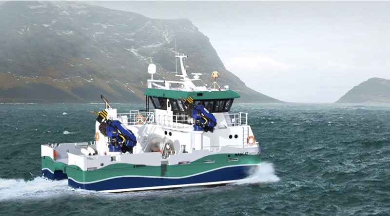 Volvo Penta emobility will help with electic ferries like this shown in arctic water