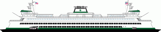 diagram of the ferry Puyallup which is being converted to electric-hybrid