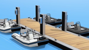 4 Zodiac electric boats - 2 models, 2 colours